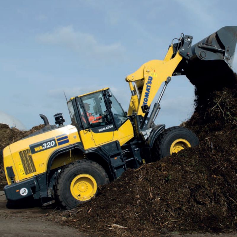 pala gommata smartloader logic WA  komatsu noleggio vendita tecnostrutture